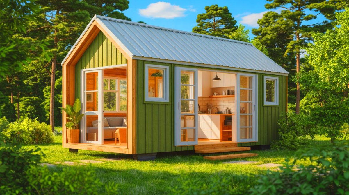The Tiny House Revolution: “I Finally Feel Free” as a Single-Floor Haven Beckons Retirees to Simplify Life Illustration of a compact Capucine tiny house with a single-floor design and natural light-filled interior.