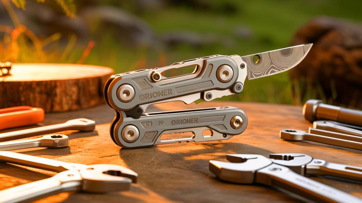 Titanium Multitool T9 Sparks Debate: “This Changes Everything,” Claims Survivalist Who Tested It in Extreme Conditions Illustration of the Orioner T9 multitool showcasing its compact design and versatile features.