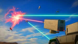 Illustration of the Apollo High Energy Laser Weapon developed by Electro Optic Systems.