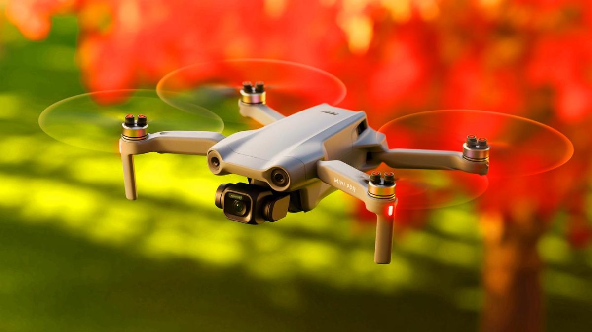 Illustration of DJI Mini 5 Pro Drone with One-Inch Image Sensor.