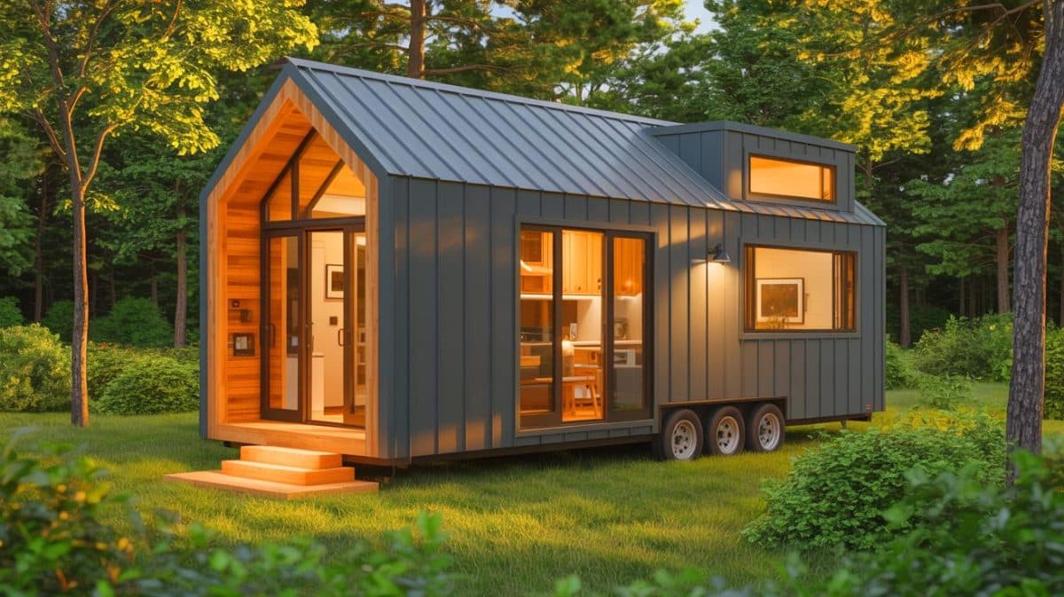 Three-Bedroom Tiny House Revelation: Families Across America Discover This Surprising Space-Saving Solution Illustration of the Webster, Dragon Tiny Homes' largest model, designed for spacious and comfortable tiny living.