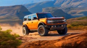 Illustration of the Ford Bronco Stroppe showcasing its bold design and off-road capabilities.