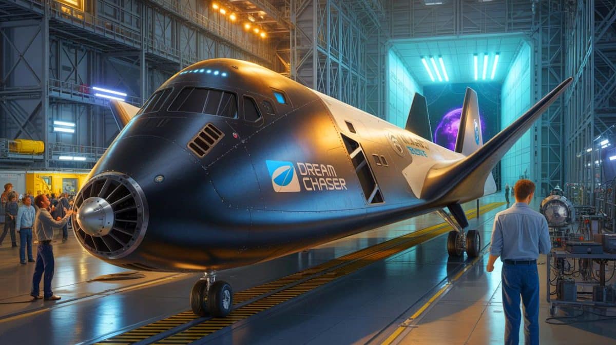 “Is This the End?”: NASA and Sierra Space’s Contract Drama Unfolds (and It’s More Personal Than You Think) Illustration of the Dream Chaser spaceplane preparing for its first orbital flight as a free flier.