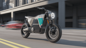 Illustration of the Varg SM, Stark Future's latest electric supermoto.