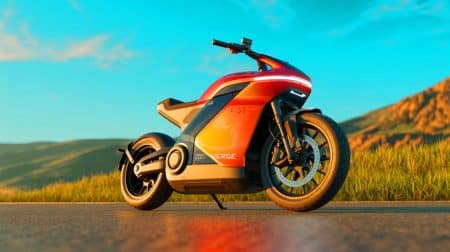 Verge TS Pro Unveils Lighter Motor and Upgrades, Transforming the Electric Motorcycle Experience for Riders Everywhere Illustration of the Verge TS Pro electric motorcycle showcasing its hubless design and advanced features.